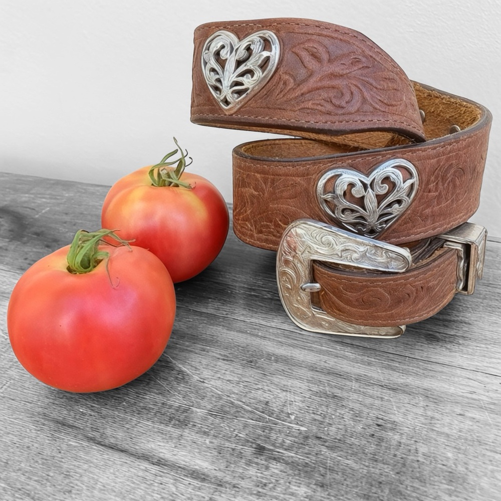 Justin Western Heart Belt 26”